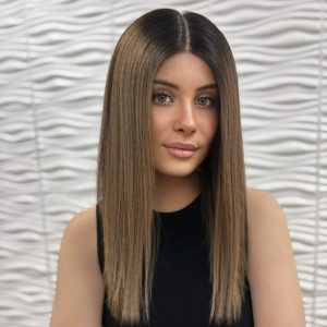 Lace mini wig 14” base 8*8 colour #TBF