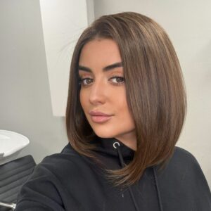 Brown bob synthetic wig