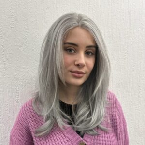 Grey Synthetic wig  Grey Synthetic wig  Grey Synthetic wig  Grey Synthetic wig